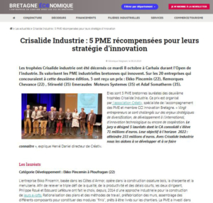 Bretagne Economique - article Crisalide Industrie