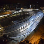 Gare de Rennes (vue de nuit)