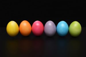 Diversité d'oeufs
